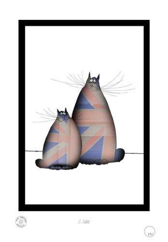 2) Shabby Chic British Cats by Tony Fernandes